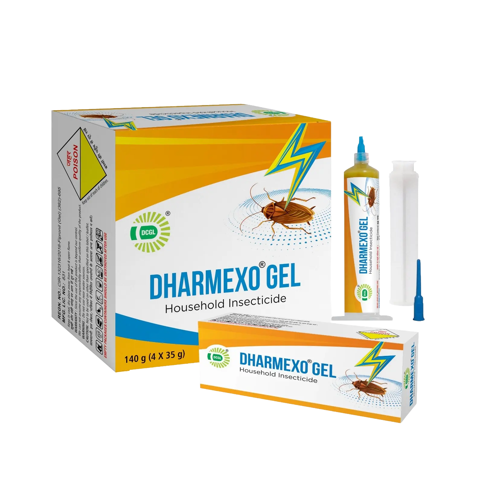 DHARMEXO GEL™ product packaging